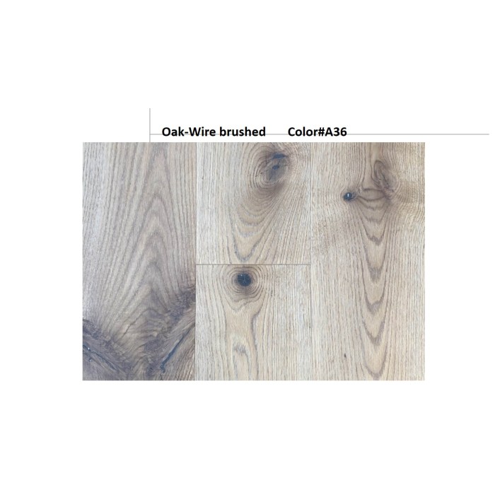 Leichte Eichenholzboden