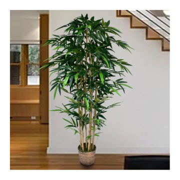 Linwoo Decoración del hogar Planta de bambú artificial para oficina y dormitorio
