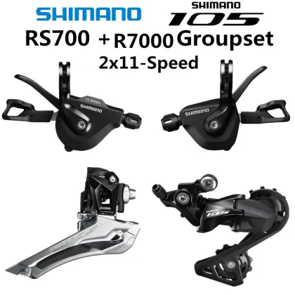 SHIMANO RS700 + R7000 Groupset 105 R7000 Derailleurs ROAD Bicycle SL+FD+RD Front Derailleur REAR DERAILLEUR