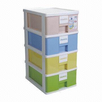 Plastic Premium Drawers, 4 Drawers