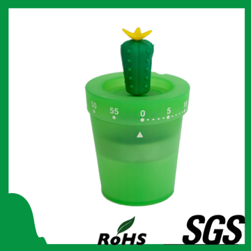 New Cute Cactus Shape 60 Seconds Cooking Timer Mechanism No Light Timer