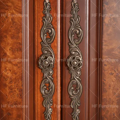 American Classical Hand Made Solid Wood Wardrobe with Drawers