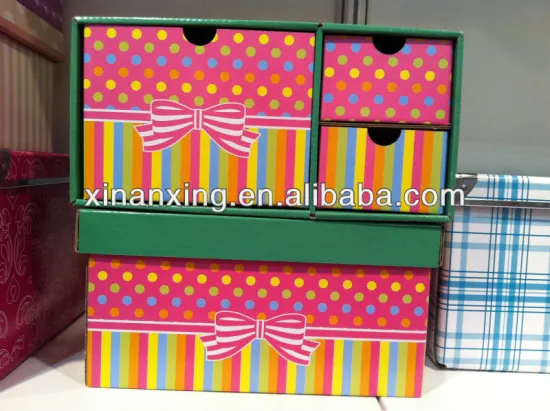 colorful corrugated paper box
