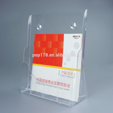A4 Size Single Pocket Plastic Brochure Display Stand