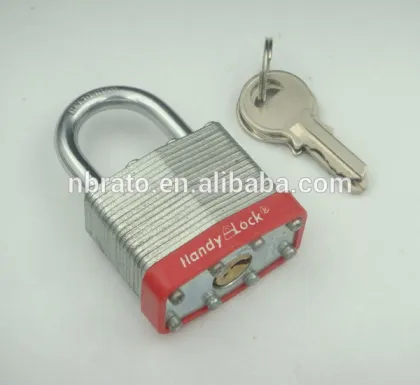 yellow 50mm steel laminated master lock padlock