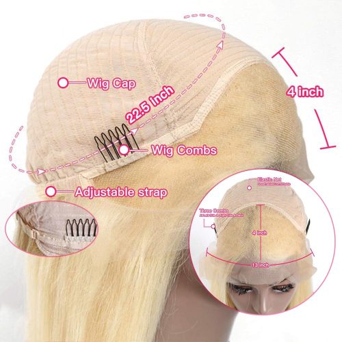 13x4 HD Transparent Blonde Lace Front Wigs