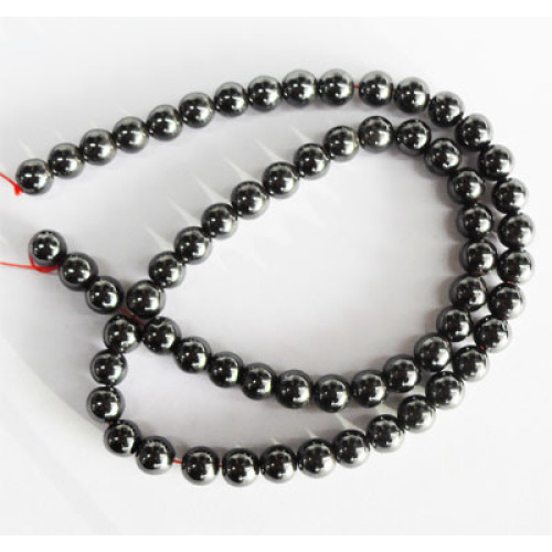 7MM Hematite Round Beads