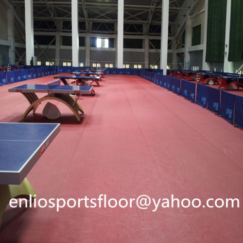 Piso de tênis de mesa ITTF piso de tênis de mesa em pvc