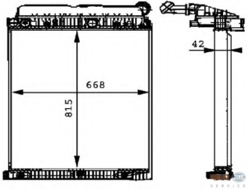 Truck Radiator For ATEGO(97-)