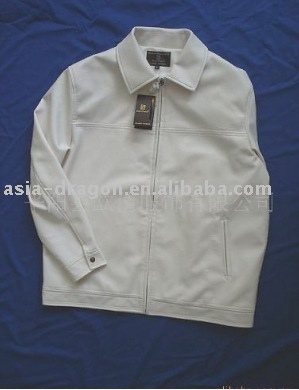 washed pu leather jacket