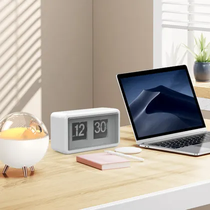 Factory Wholesale Brief Page Turning Clock - Desk and Wall Flip Clock for Office, School, Home