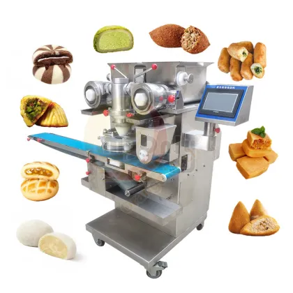 Automatic Mini Mochi Encrusting and Forming Machine | Industrial Mochi Ice Cream Maker