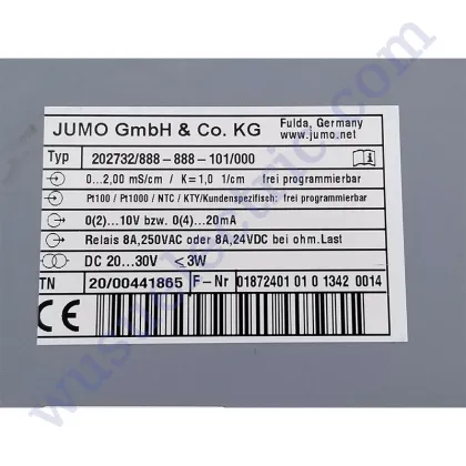 JUMO 202732/888-888-101/000 Conductivity Transmitter