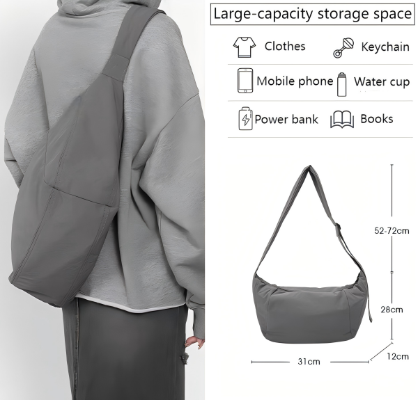 Bolsa de Crossbody feminina leve e impermeável Lightweight and waterproof women's crossbody bag