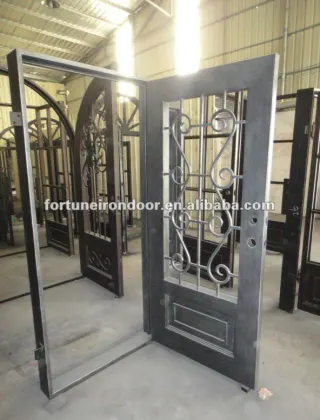 Beautiful and durable wrought iron door entrance door not aluminum entrance door