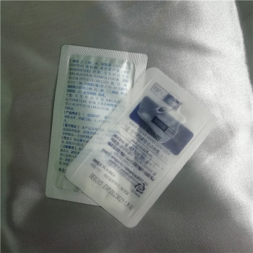 Foldable portable plastic bag for disposable hand sanitizer