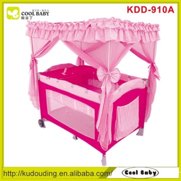 China new design popular baby playpen travel cot , square baby playpen , american style baby playpen