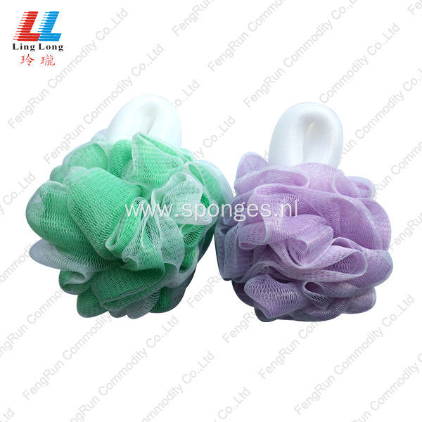 baby flower bath handle loofah sponge wholesale