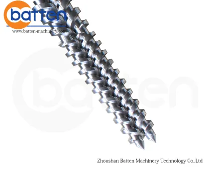 KMD conical twin screw barrel for profile extrusion