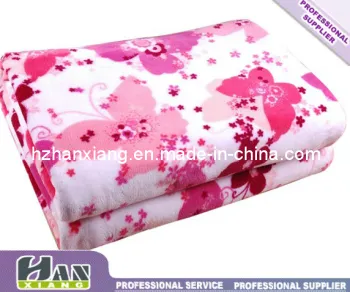 Fahion Style Cartooon Polyester Coral Fleece Baby Cover Blankets (hx-802)