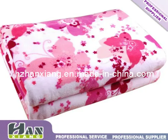 Fahion Style Cartooon Polyester Coral Fleece Baby Cover Blankets (hx-802)