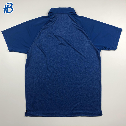 blue splicing men's short sleeved polo shirts
