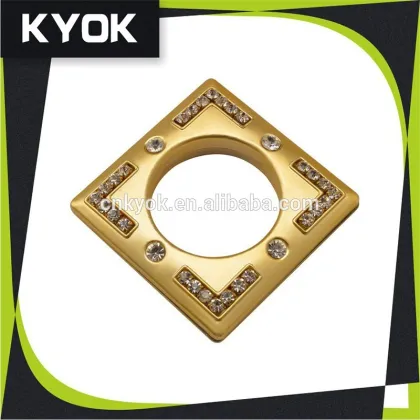 KYOK circular with diamond self locking curtain ring , curtain pole silent rings for roman pole