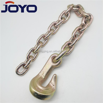 G80 Golden Galvanized Binding Chain with One Eye Bending Hook