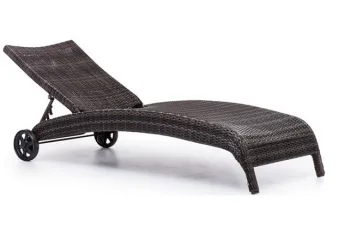 Patio Rattan Wicker Garden Outdoor Furniture Sunbed Chaise Lounge