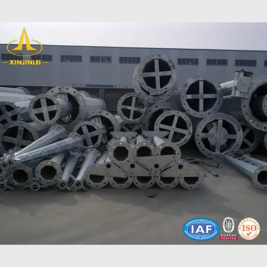 35M Round Crown High Mast With Lifting System