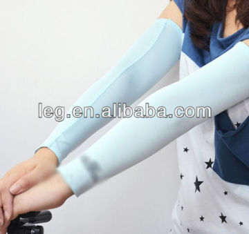Sky Blue Girl Lady Woman Bike Bicycle Riding UV Sun Protection Arm Sleeves