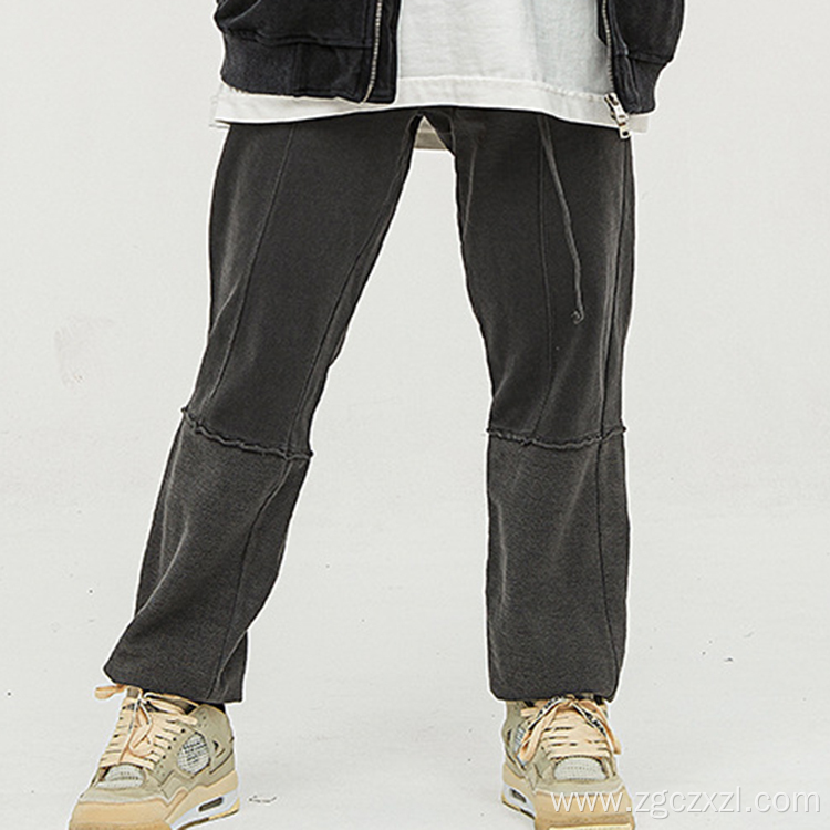 Spring distressed trousers ins brand men's sweatpants