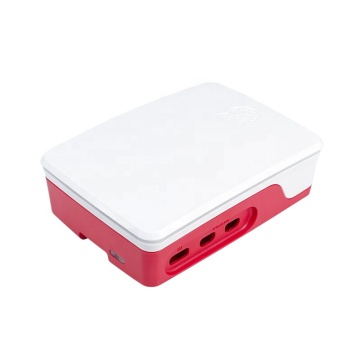 Originele Raspberry Pi 5 -behuizing met koellichaam en koelventilator - Wit en rood ABS