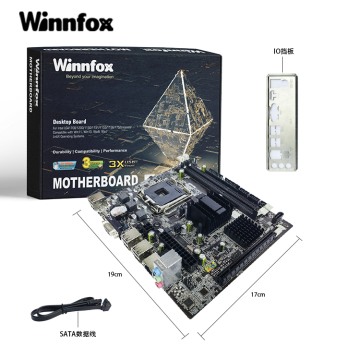 Winnfox G41 Placa base: soporte de DDR2 y DDR3 RAM, Socket LGA 775 para computadora de escritorio
