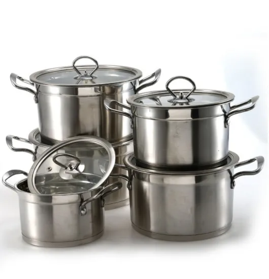 Glass Lid Stainless Steel Cooking Pot