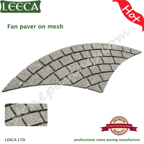 Chinese light grey granite natural paving stone for garden walkways