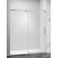 polished chrome sliding shower door