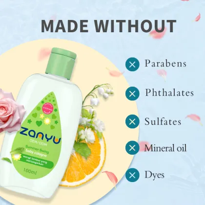 China Supplier of Private Label Alcohol-Free Eau De Cologne Unisex Perfume - Summer Swing Baby Cologne Water 100ml