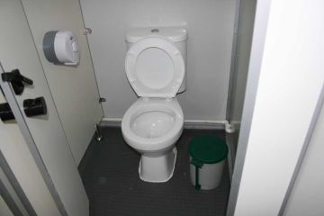 Movable Galvanized Folding Steel Frame Sandwich Panel Ablution Container Toilet