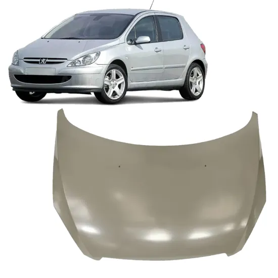 OEM Replacement Auto Metal Body Parts Engine Hood Bonnet for Peugeot 307 2003 2005 2007