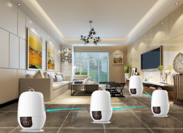 New products 2017 innovative product ultrasonic cool mist humidifier robots with intelligent humidifying