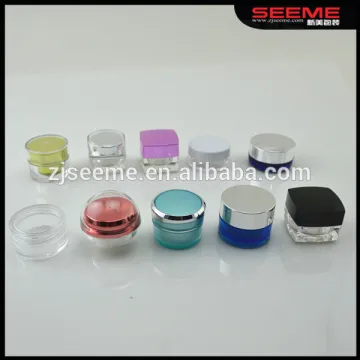Sample mini jar cosmetic acrylic travel jar plastic travel cream container