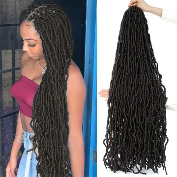 Wholesale Faux Locs Crochet Hair Packs New locs Synthetic Braiding Hair Braids Extensions  New soft Faux Locs
