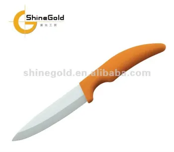 4 Inch Ceramic Peeling Knife With Curve Handle