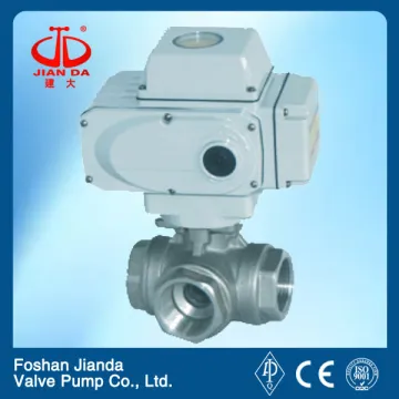 threaded electrical tee ball valve