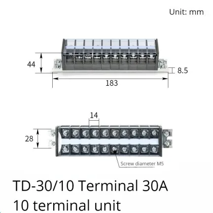 Chint DIN Rail Screw Terminal Block Strip Wire Connector