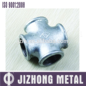 malleable cast iron pipe fittings hot dipped galv cross in shijiazhuang