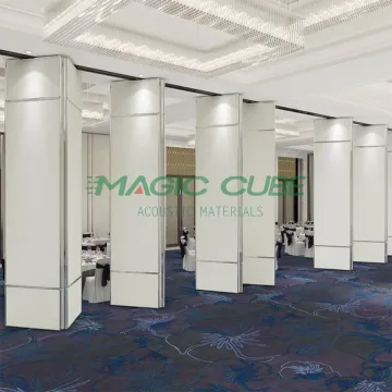 Hotel sound absorbing interior sliding partition