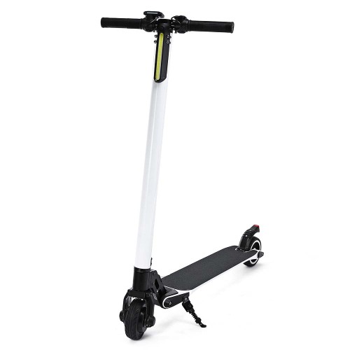 5.5 inch Carbon Fiber White Color Electric Scooter