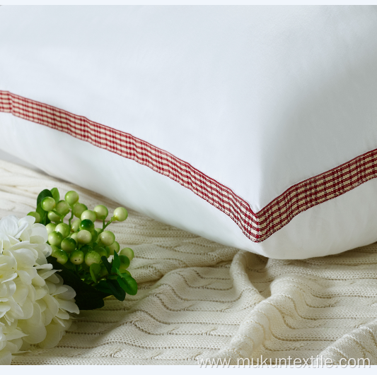 Double line Throw polyester quality hotel standard pillow